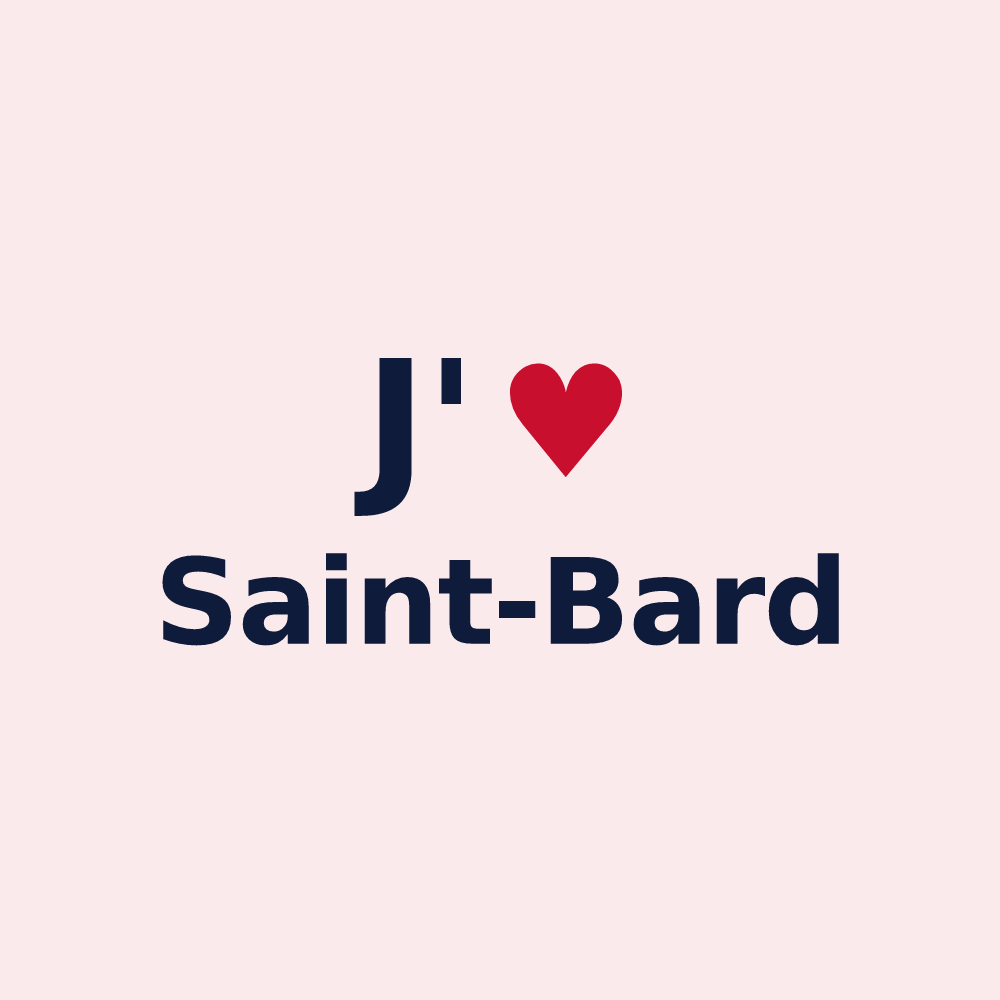 Magnet personnalisé Saint-Bard — design J'aime Saint-Bard