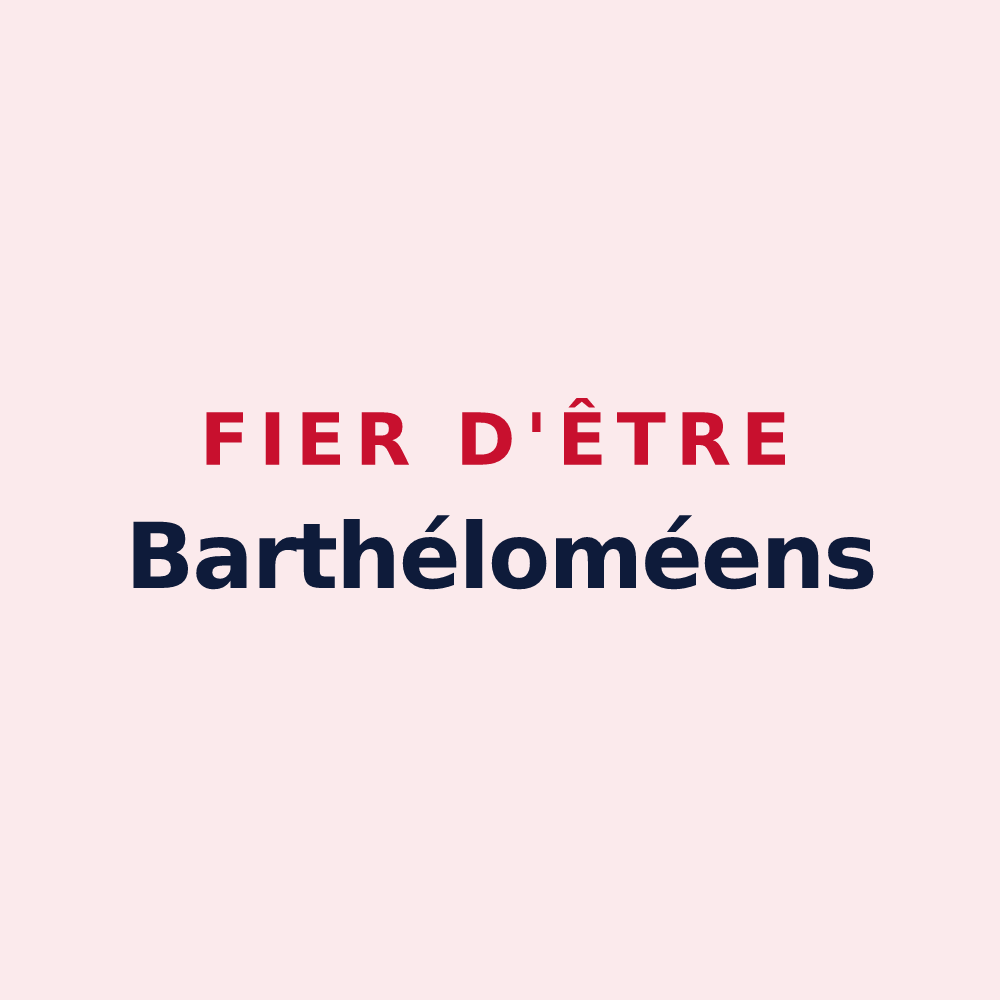 Magnet « Fier d'être Barthéloméens » — design pour Saint-Barthélemy