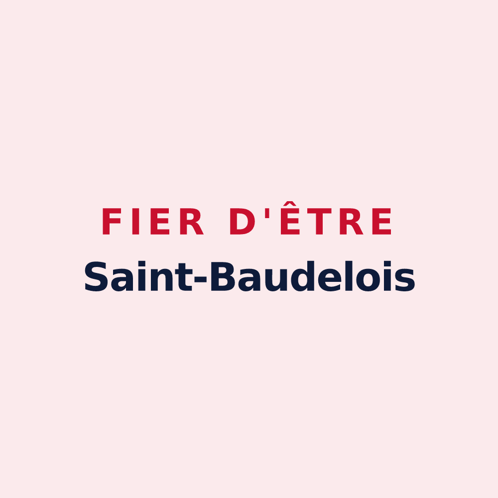 Magnet « Fier d'être Saint-Baudelois » — design pour Saint-Baudel