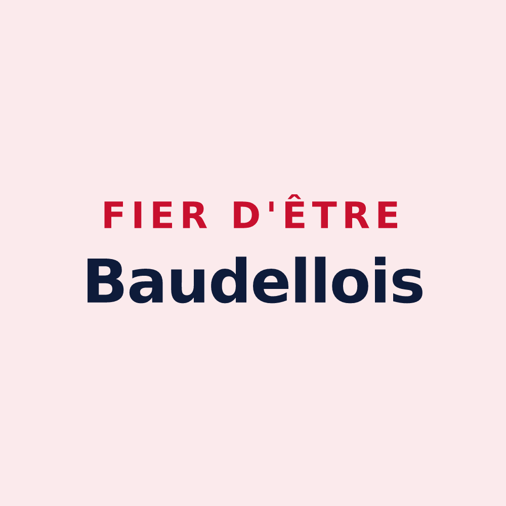 Magnet « Fier d'être Baudellois » — design pour Saint-Baudelle