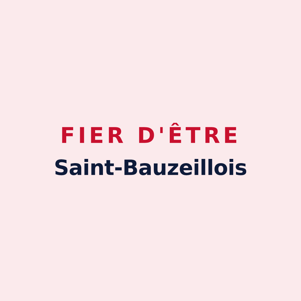 Magnet « Fier d'être Saint-Bauzeillois » — design pour Saint-Bauzeil