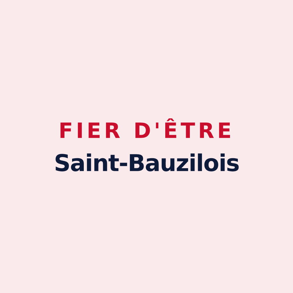 Magnet « Fier d'être Saint-Bauzilois » — design pour Saint-Bauzile