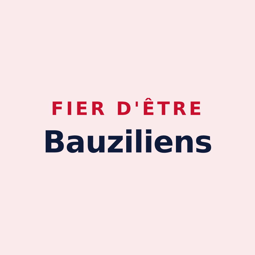 Magnet « Fier d'être Bauziliens » — design pour Saint-Bauzile