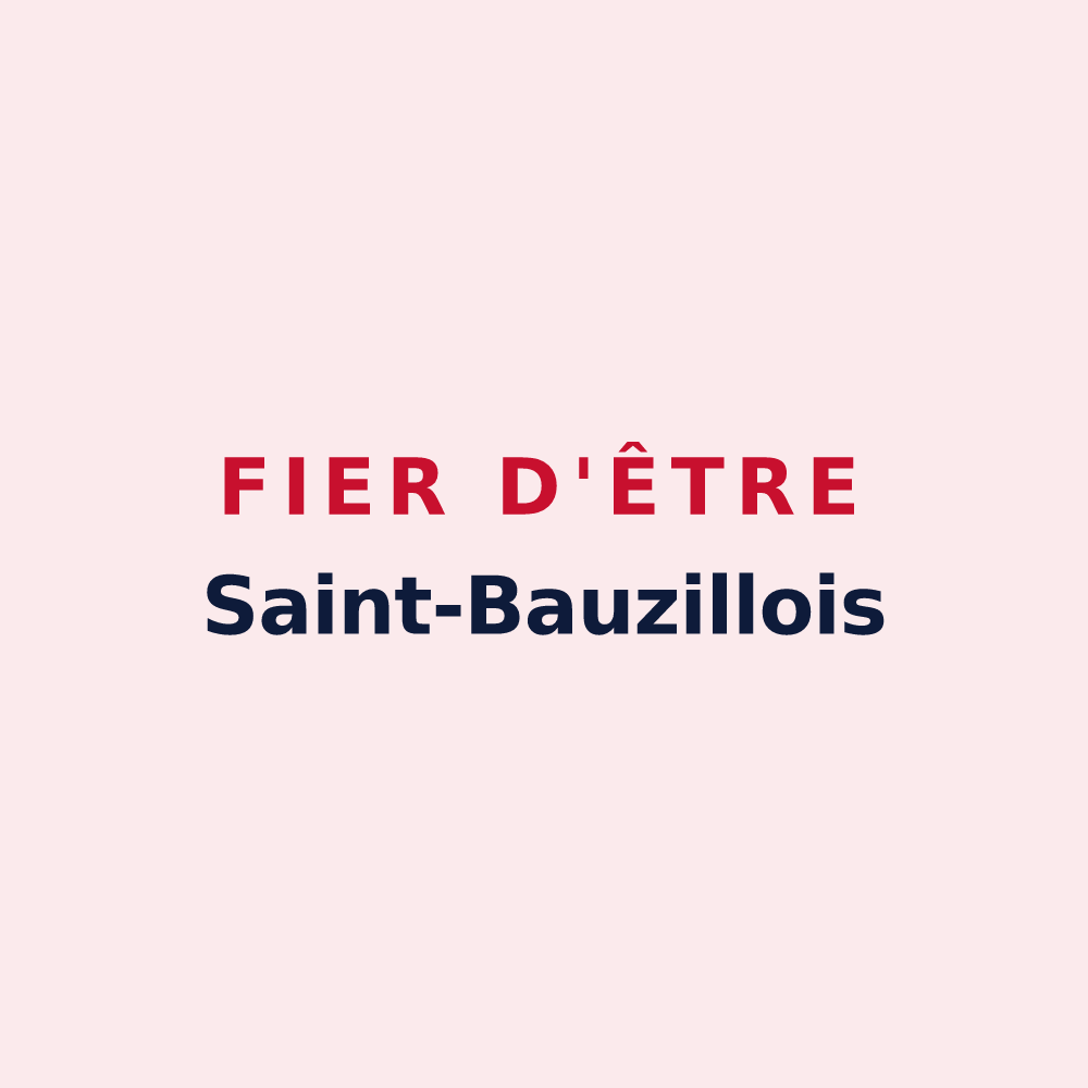 Magnet « Fier d'être Saint-Bauzillois » — design pour Saint-Bauzille-de-Montmel