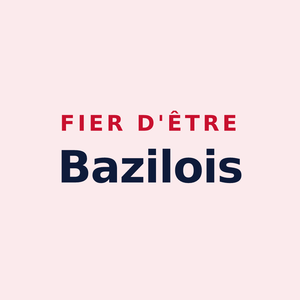 Magnet « Fier d'être Bazilois » — design pour Saint-Bazile-de-Meyssac