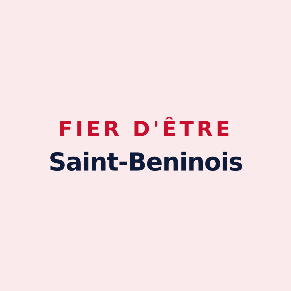Magnet « Fier d'être Saint-Beninois » — design pour Saint-Benin