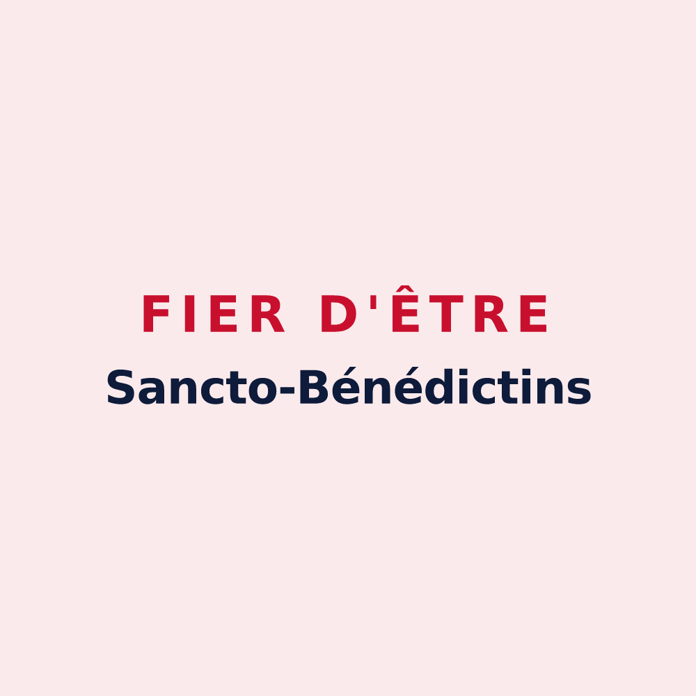 Magnet « Fier d'être Sancto-Bénédictins » — design pour Saint-Benoît