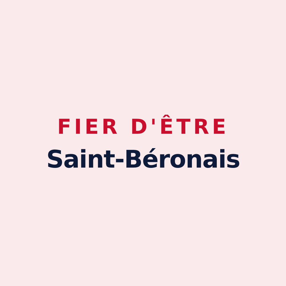 Magnet « Fier d'être Saint-Béronais » — design pour Saint-Béron