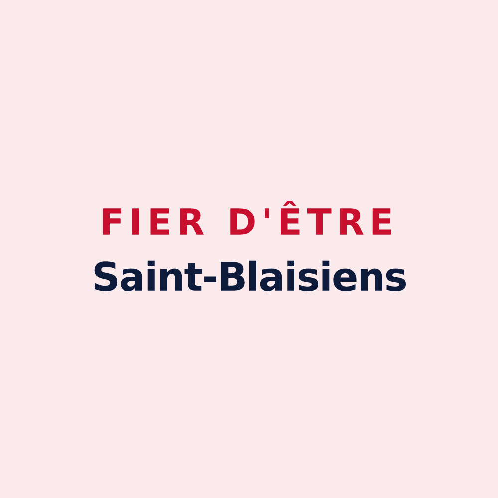 Magnet « Fier d'être Saint-Blaisiens » — design pour Saint-Blaise