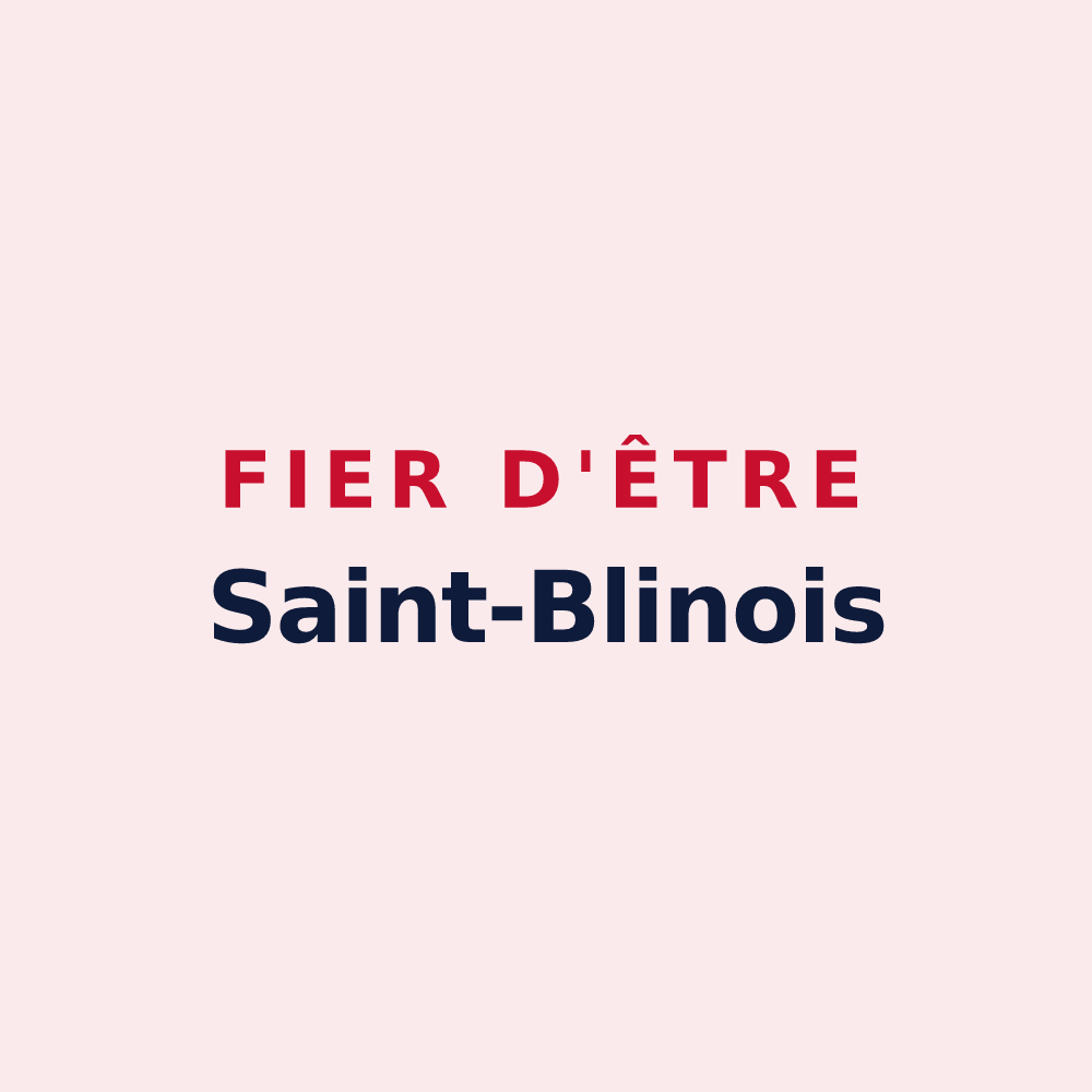Magnet « Fier d'être Saint-Blinois » — design pour Saint-Blin