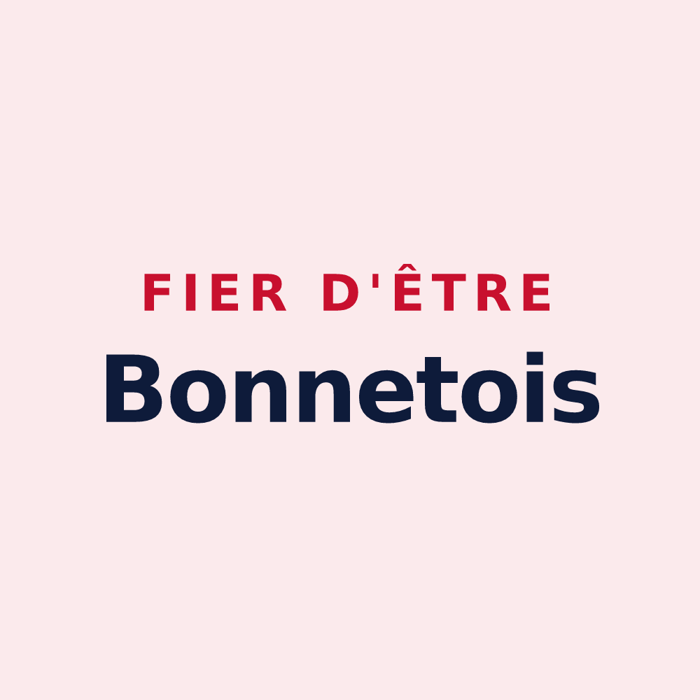 Magnet « Fier d'être Bonnetois » — design pour Saint-Bonnet-de-Condat