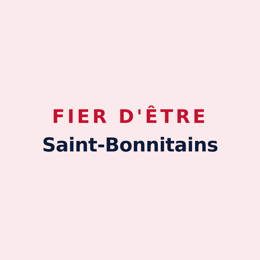 Magnet « Fier d'être Saint-Bonnitains » — design pour Saint-Bonnet-de-Four