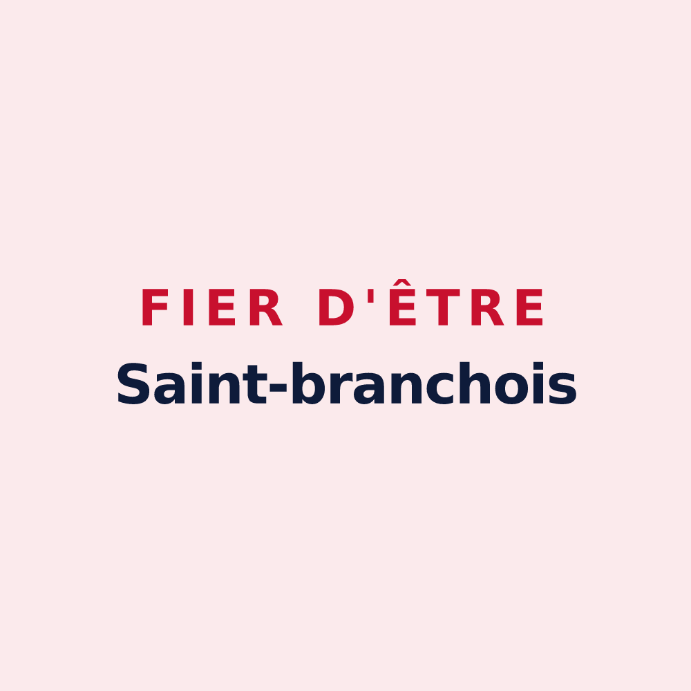 Magnet « Fier d'être Saint-branchois » — design pour Saint-Branchs