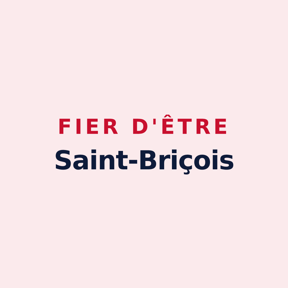 Magnet « Fier d'être Saint-Briçois » — design pour Saint-Brice