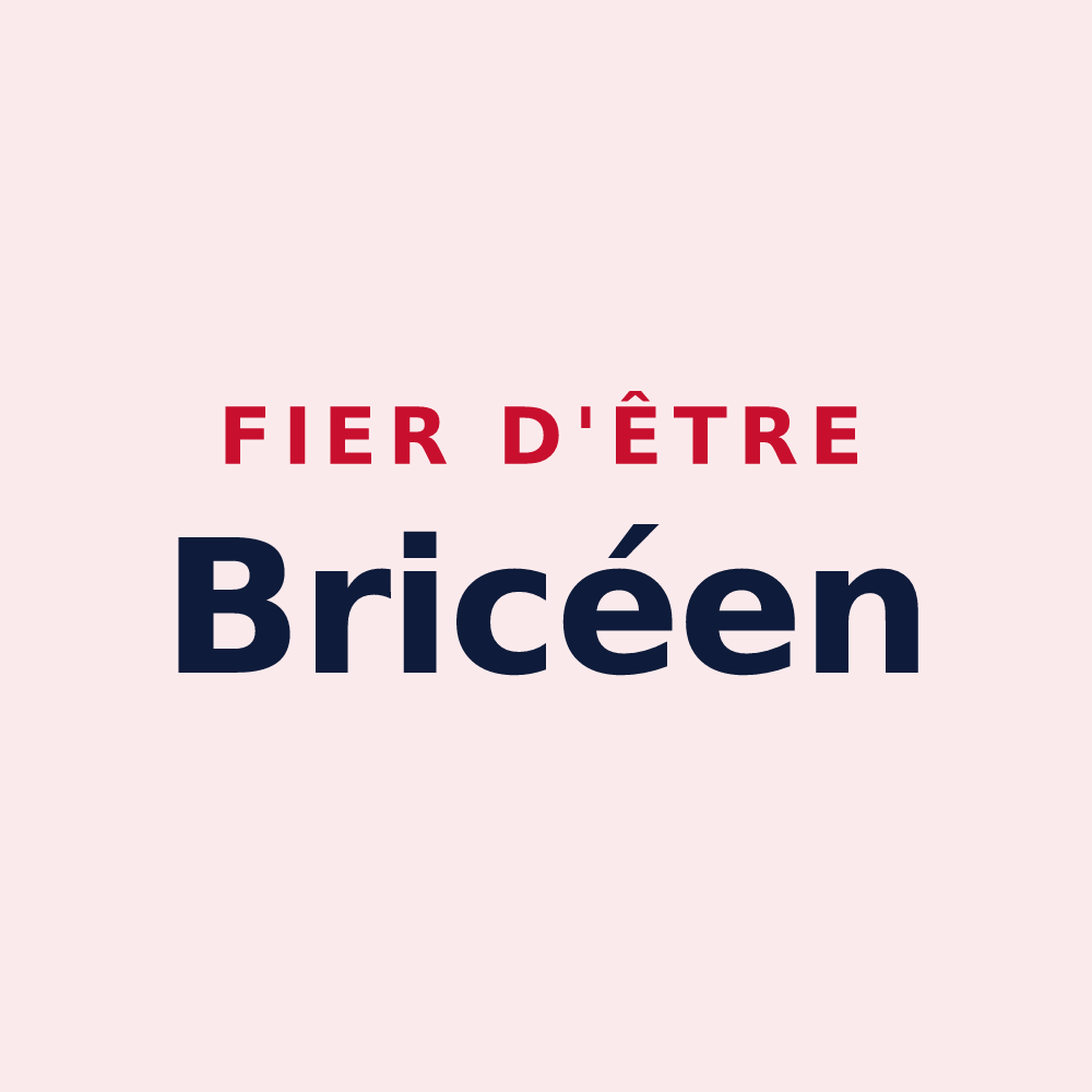 Magnet « Fier d'être Bricéen » — design pour Saint-Brice