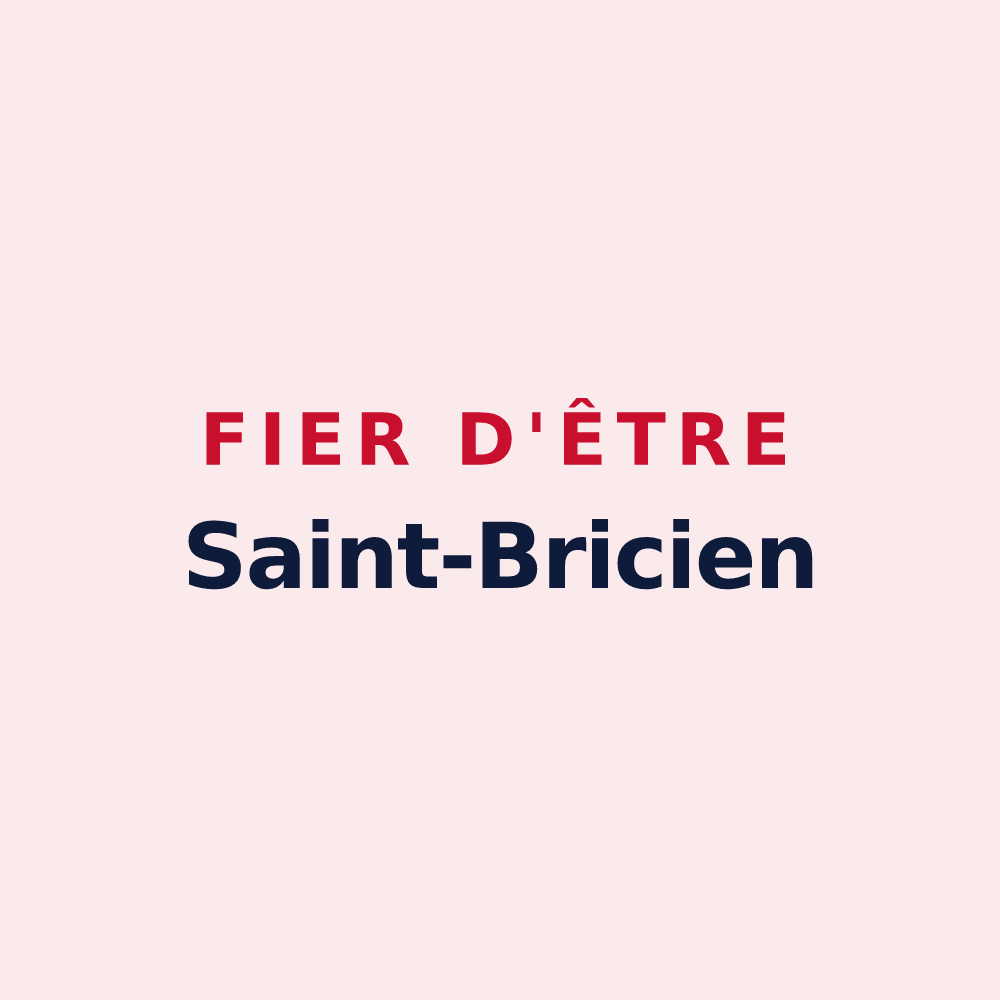Magnet « Fier d'être Saint-Bricien » — design pour Saint-Brice-sous-Forêt