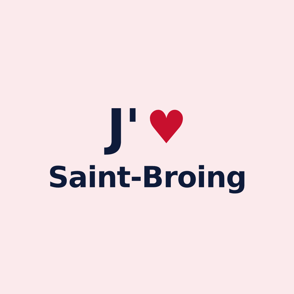 Magnet personnalisé Saint-Broing — design J'aime Saint-Broing