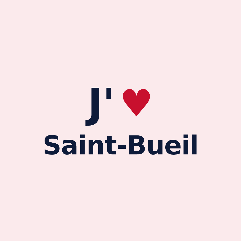 Magnet personnalisé Saint-Bueil — design J'aime Saint-Bueil