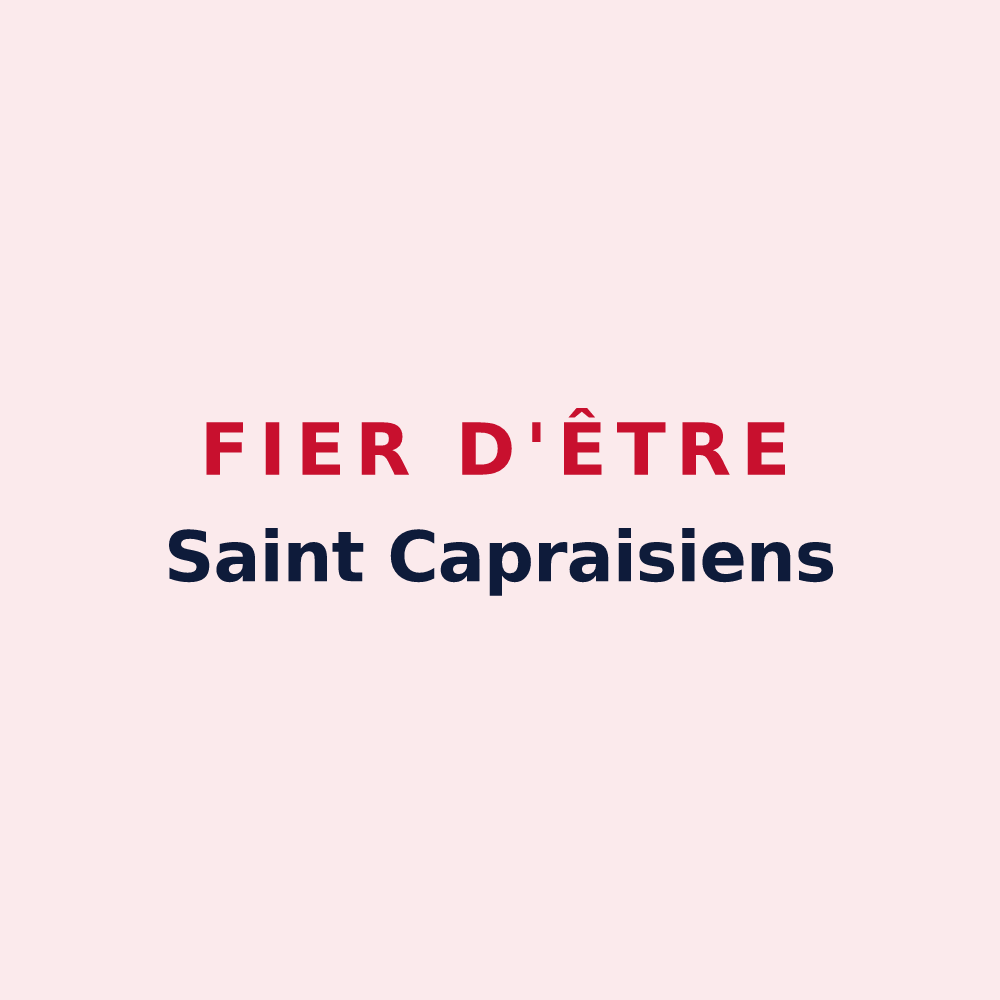 Magnet « Fier d'être Saint Capraisiens » — design pour Saint-Capraise-d'Eymet