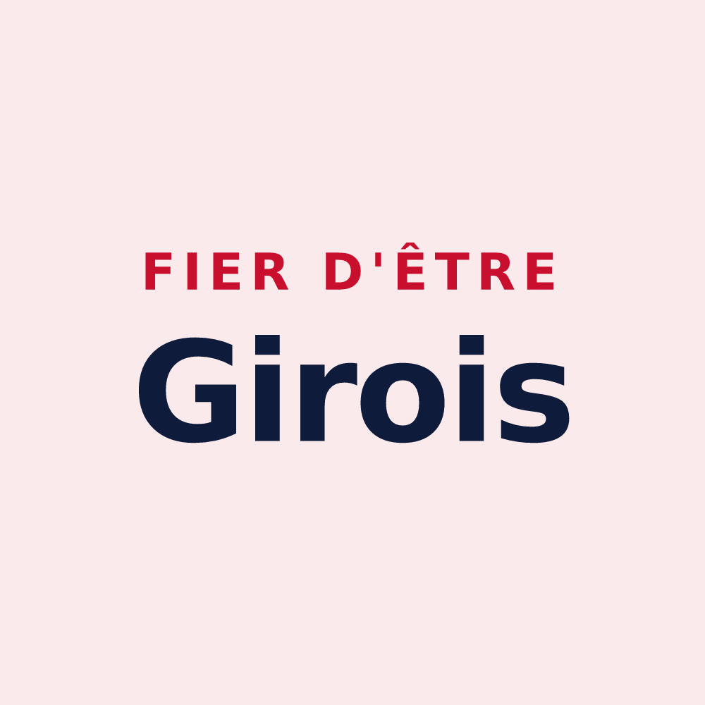 Magnet « Fier d'être Girois » — design pour Saint-Céneri-le-Gérei