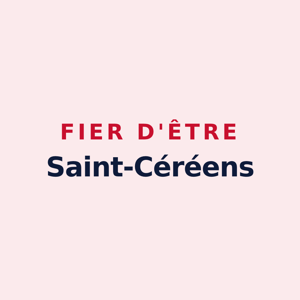 Magnet « Fier d'être Saint-Céréens » — design pour Saint-Céré