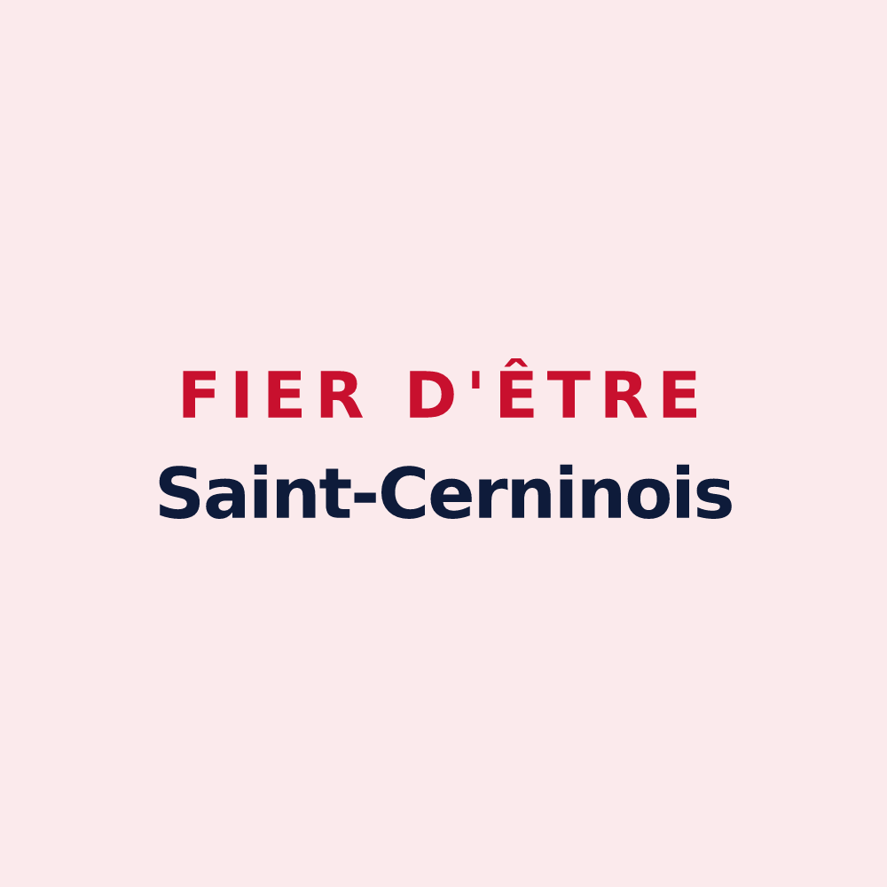 Magnet « Fier d'être Saint-Cerninois » — design pour Saint-Cernin-de-Larche