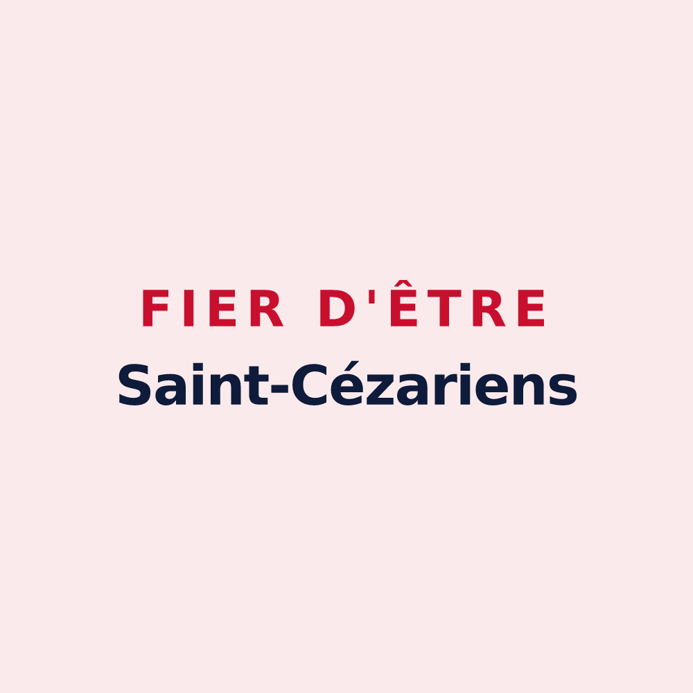 Magnet « Fier d'être Saint-Cézariens » — design pour Saint-Cézaire-sur-Siagne
