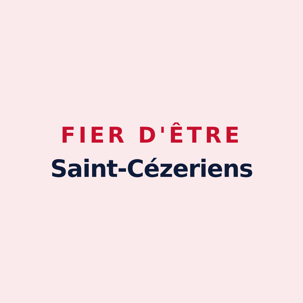 Magnet « Fier d'être Saint-Cézeriens » — design pour Saint-Cézert