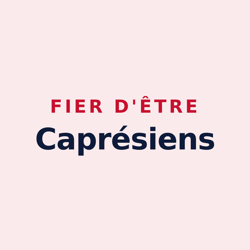 Magnet « Fier d'être Caprésiens » — design pour Saint-Chabrais