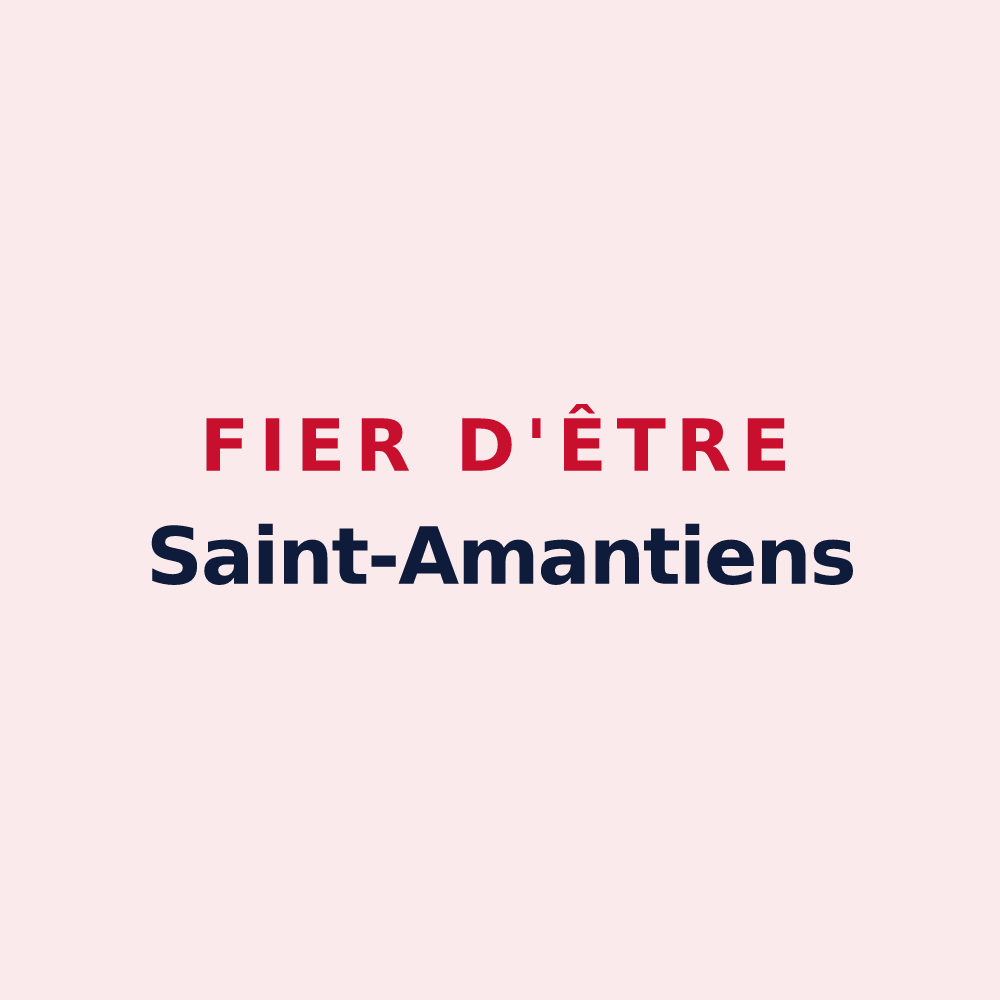 Magnet « Fier d'être Saint-Amantiens » — design pour Saint-Chamant