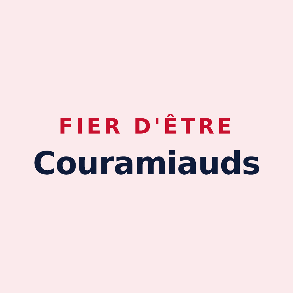 Magnet « Fier d'être Couramiauds » — design pour Saint-Chamond