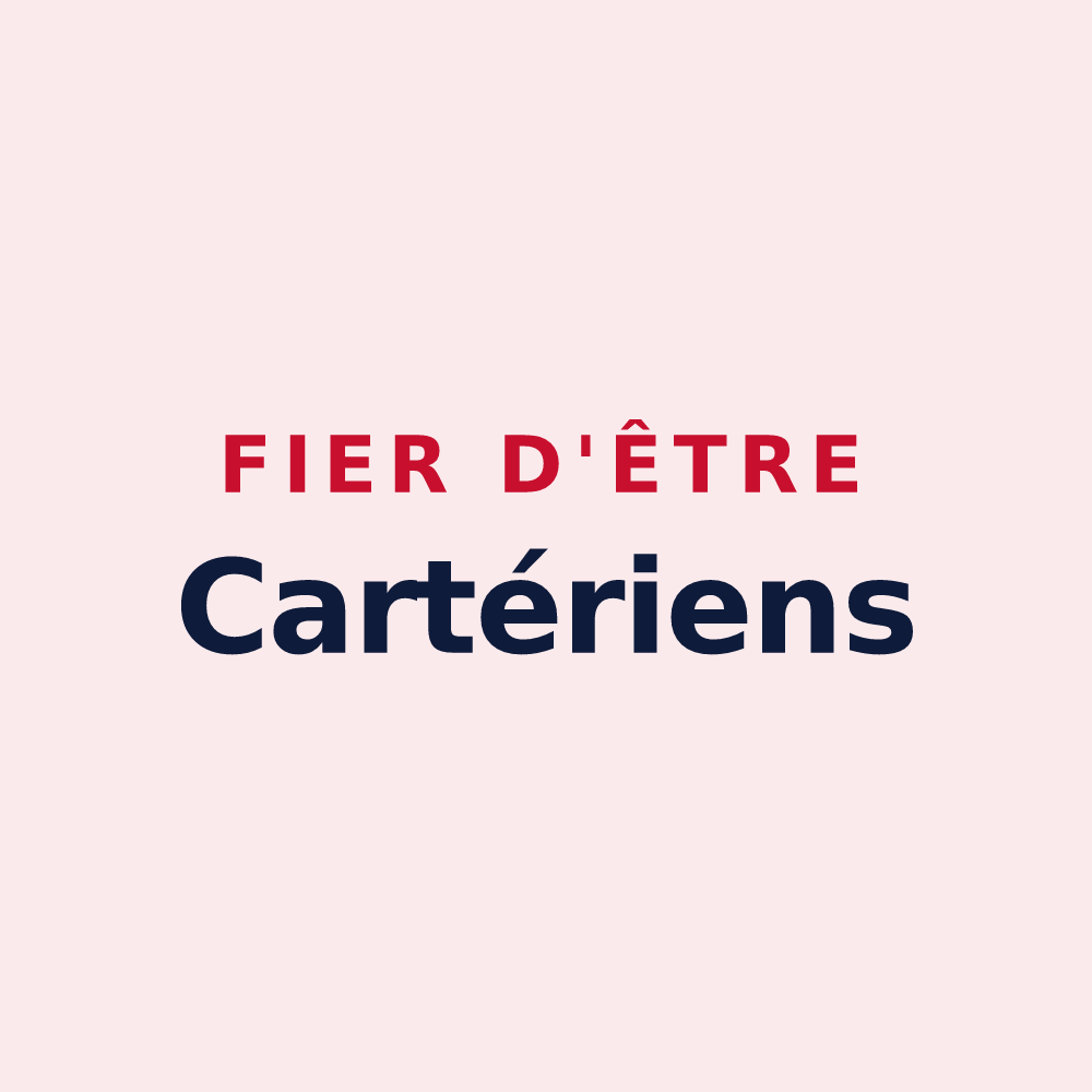 Magnet « Fier d'être Cartériens » — design pour Saint-Chartier