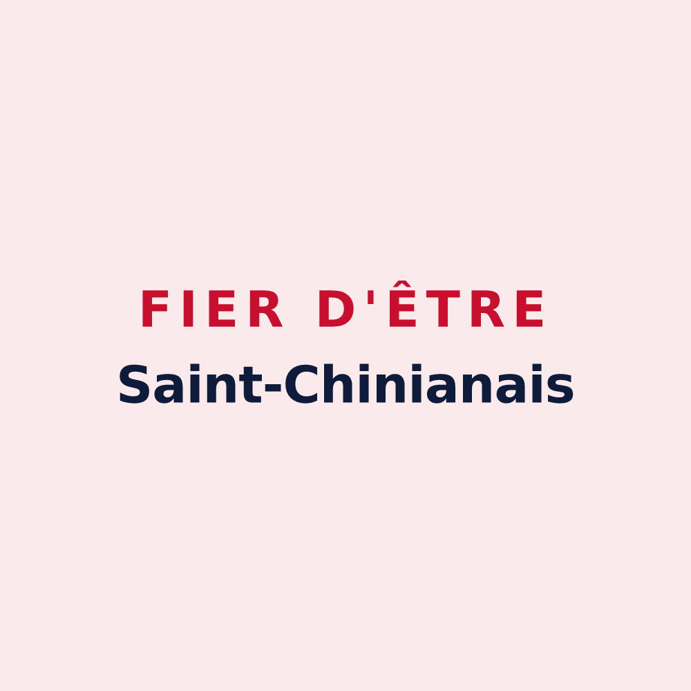 Magnet « Fier d'être Saint-Chinianais » — design pour Saint-Chinian
