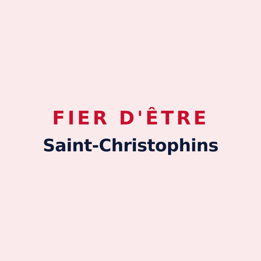 Magnet « Fier d'être Saint-Christophins » — design pour Saint-Christaud