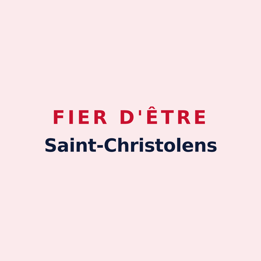 Magnet « Fier d'être Saint-Christolens » — design pour Saint-Christol-lez-Alès