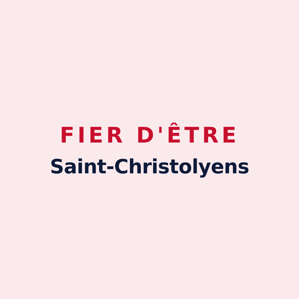 Magnet « Fier d'être Saint-Christolyens » — design pour Saint-Christoly-Médoc