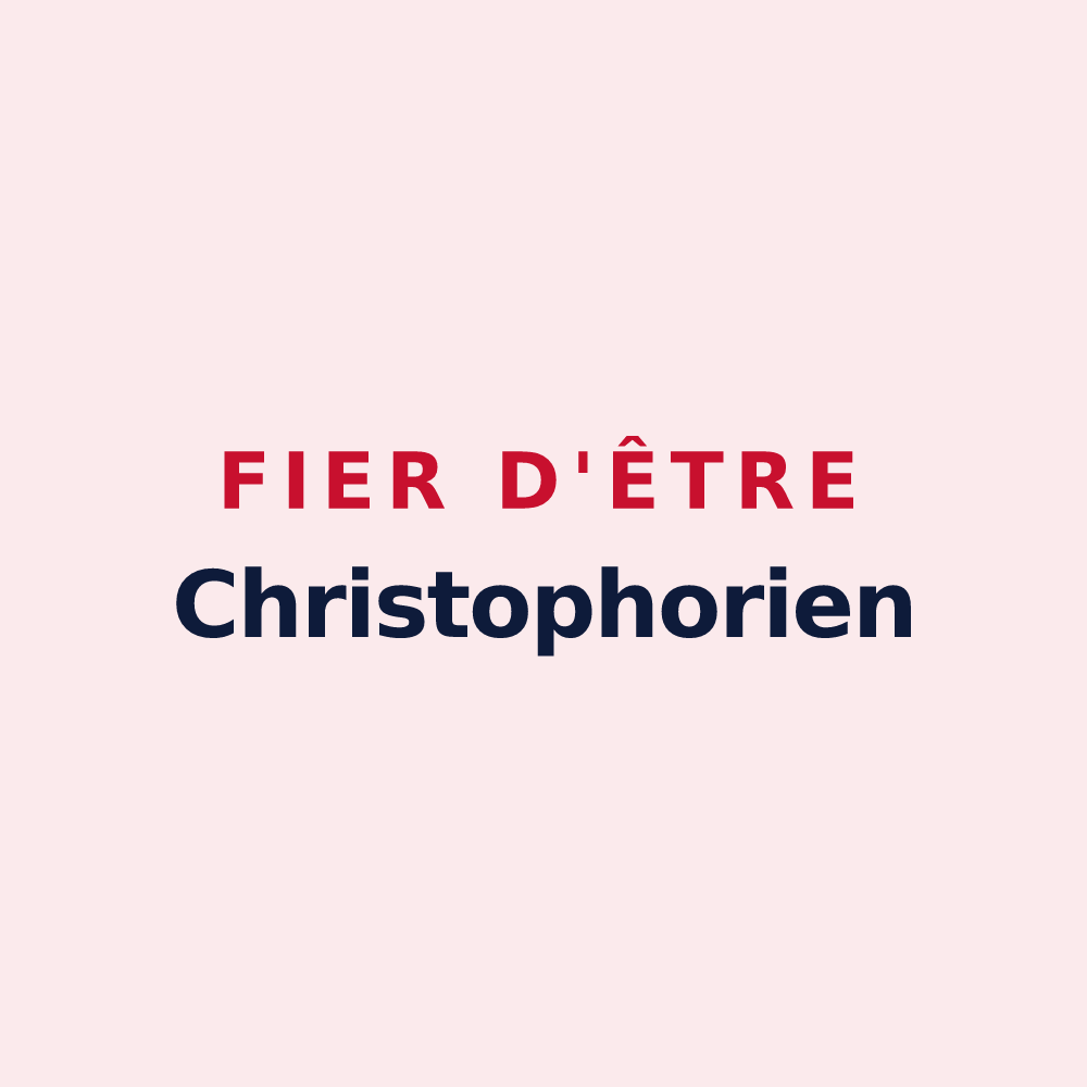 Magnet « Fier d'être Christophorien » — design pour Saint-Christophe-du-Bois