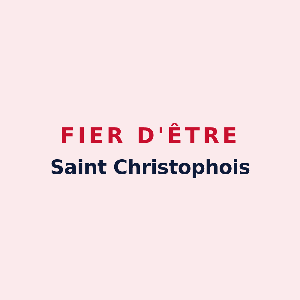 Magnet « Fier d'être Saint Christophois » — design pour Saint-Christophe-et-le-Laris