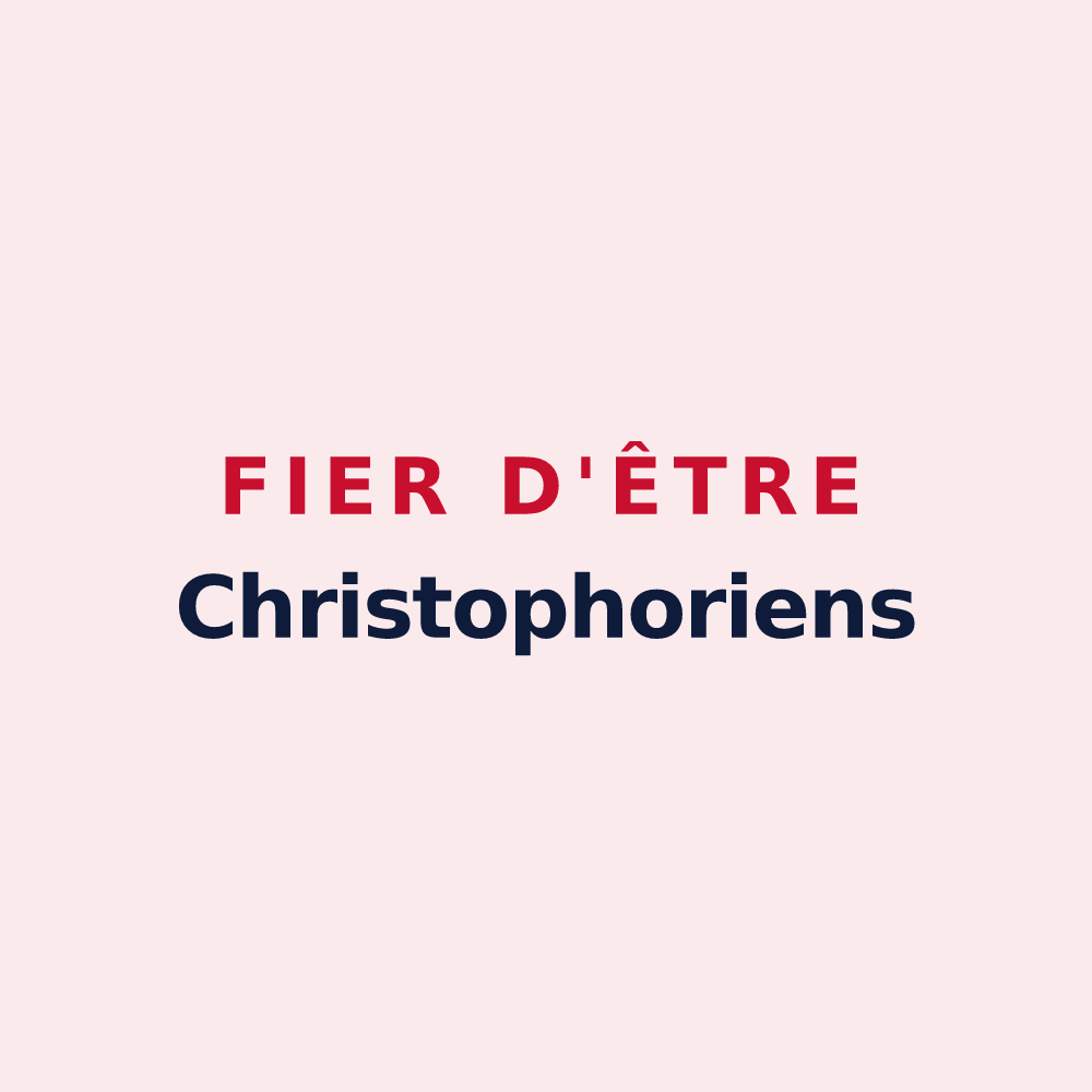 Magnet « Fier d'être Christophoriens » — design pour Saint-Christophe-sur-Roc