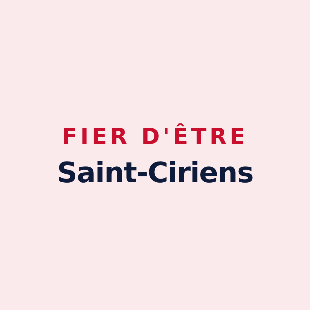 Magnet « Fier d'être Saint-Ciriens » — design pour Saint-Ciers-Champagne