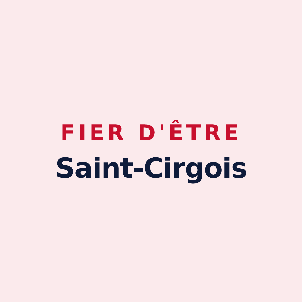 Magnet « Fier d'être Saint-Cirgois » — design pour Saint-Cirgues-la-Loutre