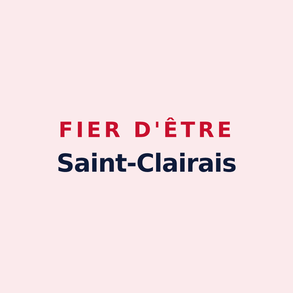 Magnet « Fier d'être Saint-Clairais » — design pour Saint-Clair-sur-les-Monts