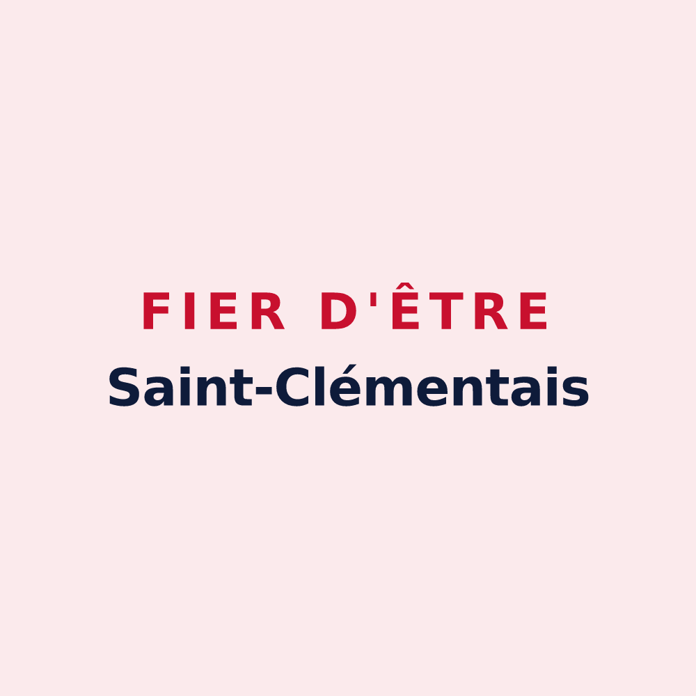 Magnet « Fier d'être Saint-Clémentais » — design pour Saint-Clément