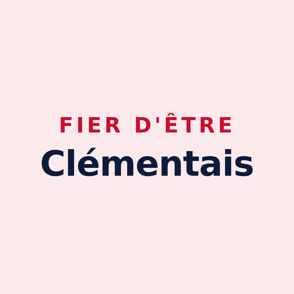 Magnet « Fier d'être Clémentais » — design pour Saint-Clément-de-la-Place