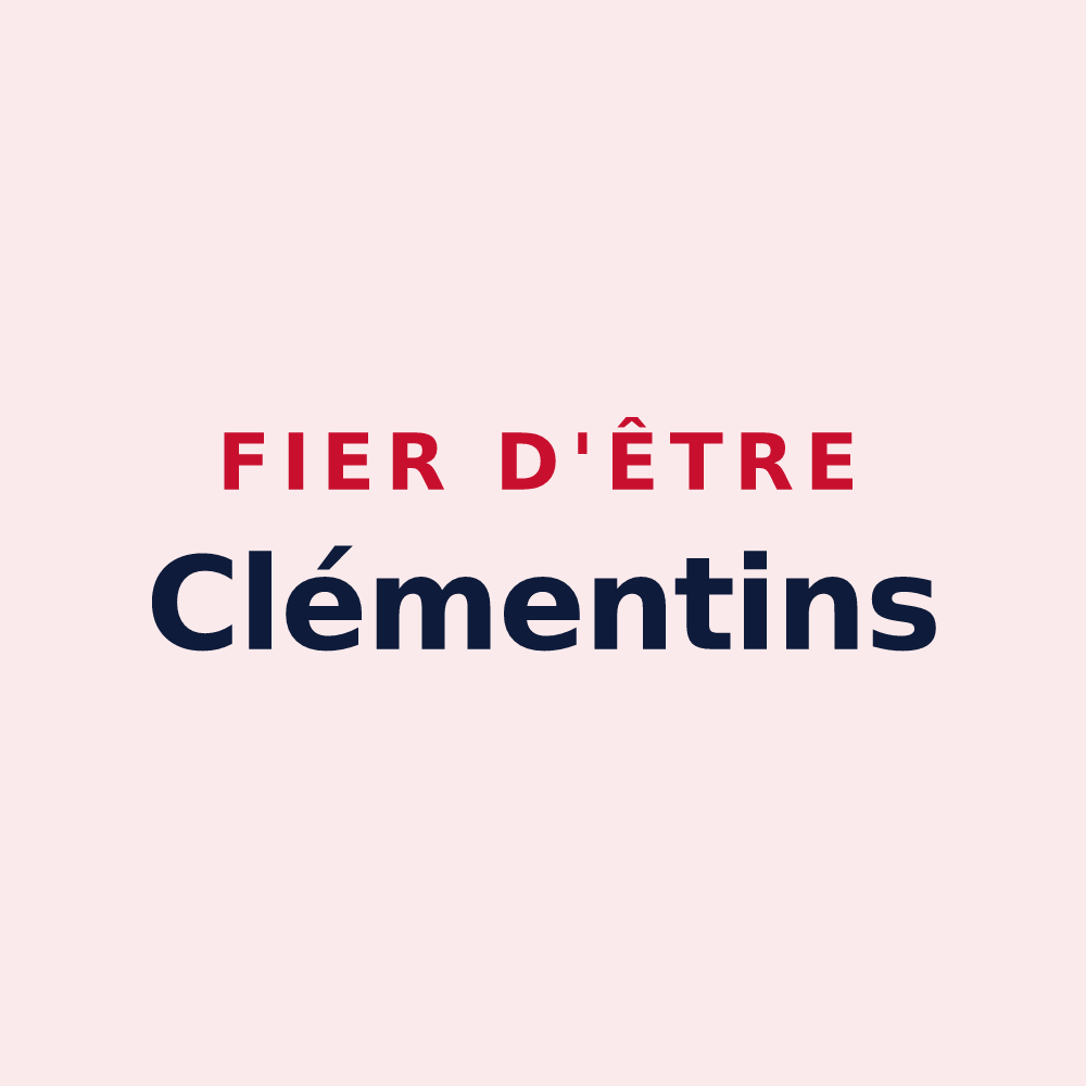 Magnet « Fier d'être Clémentins » — design pour Saint-Clément
