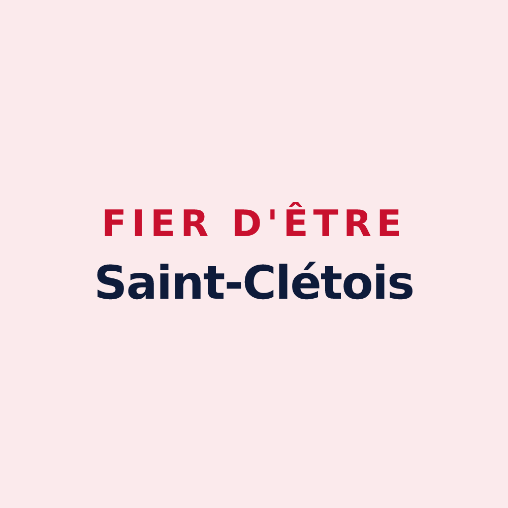 Magnet « Fier d'être Saint-Clétois » — design pour Saint-Clet