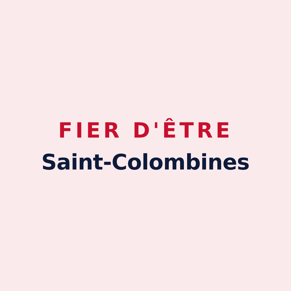 Magnet « Fier d'être Saint-Colombines » — design pour Saint-Colomb-de-Lauzun