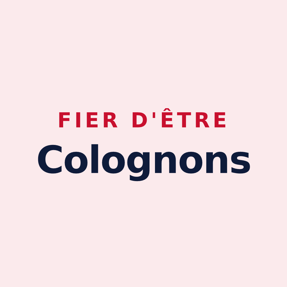 Magnet « Fier d'être Colognons » — design pour Saint-Colomban-des-Villards