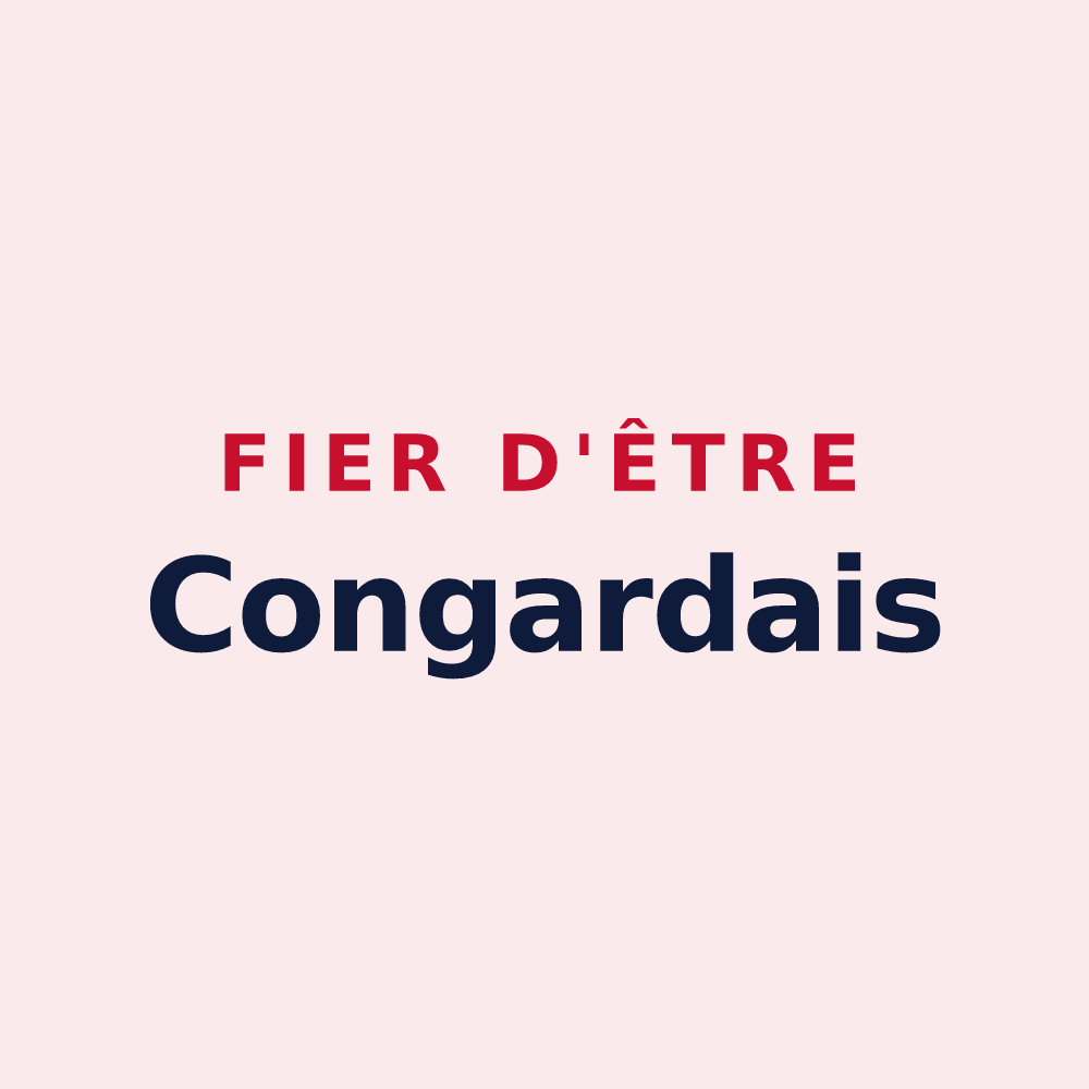 Magnet « Fier d'être Congardais » — design pour Saint-Congard