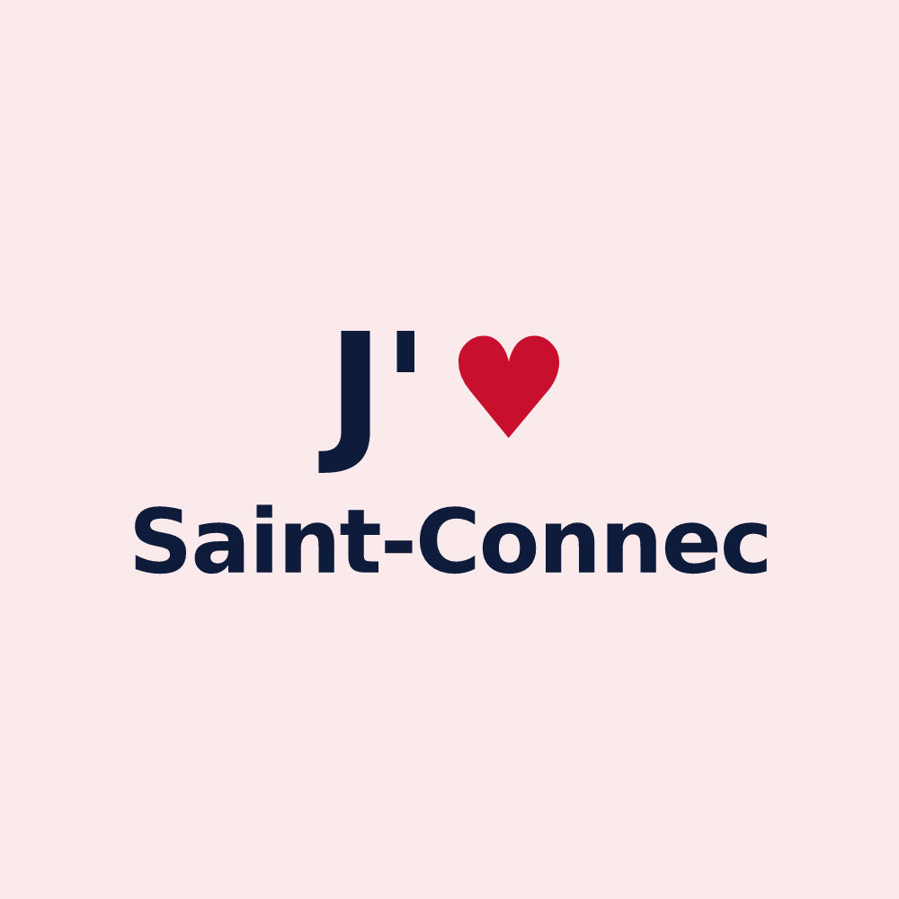 Magnet personnalisé Saint-Connec — design J'aime Saint-Connec